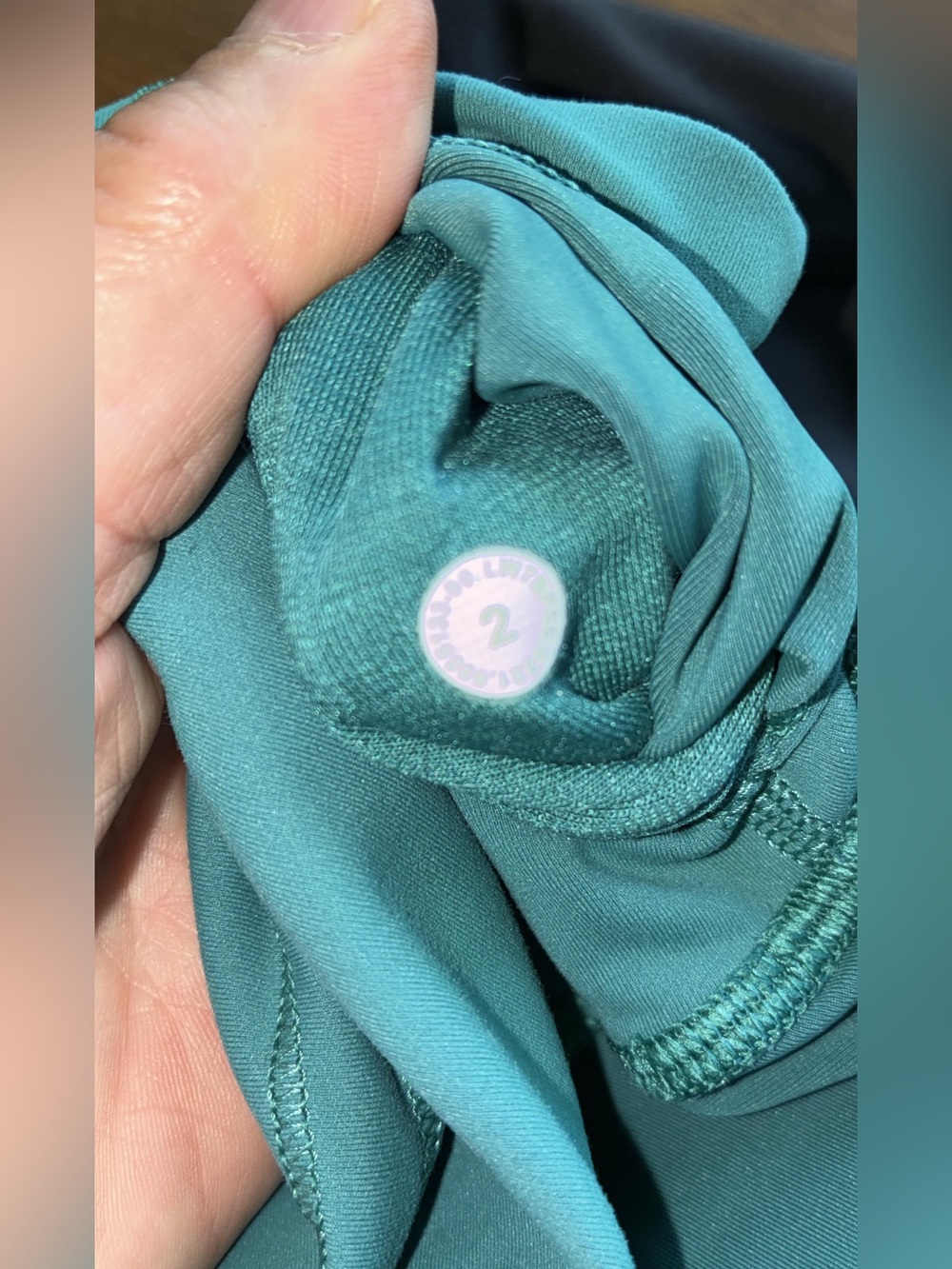 lululemon athletica High-Rise Athletic Shorts - Teal & Black - Picture 3 of 3